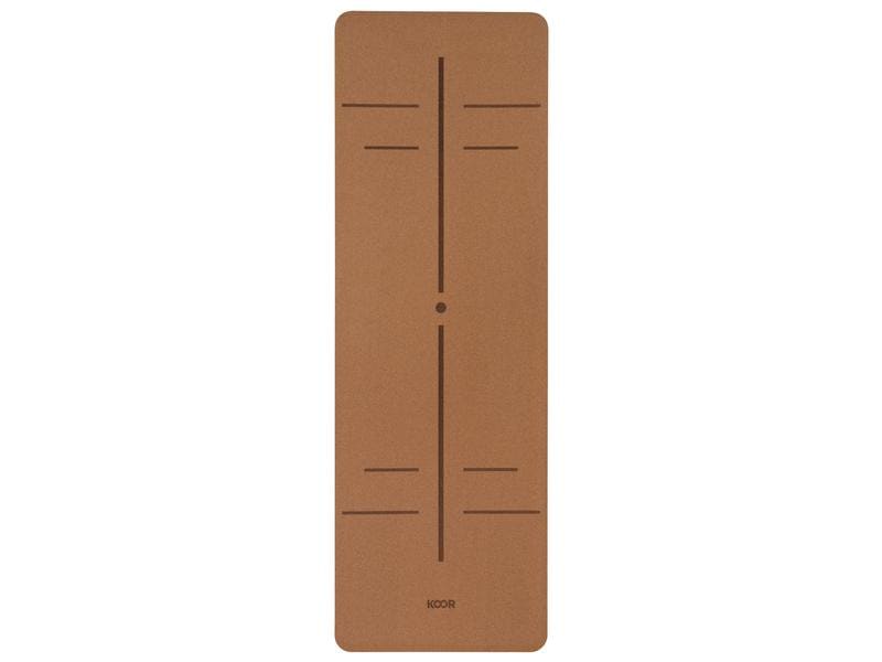 KOOR Yogamatte Kork Pro und Trinkflasche 500 ml