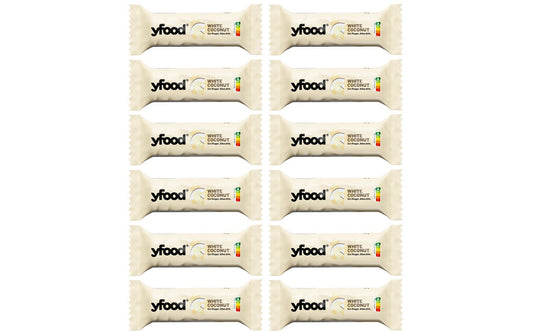 YFOOD Riegel White Coconut 12 x 60 g