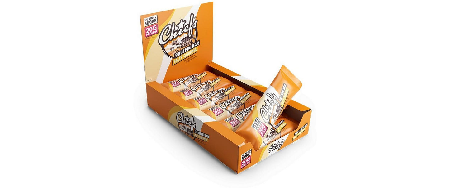 Chiefs Riegel Protein Bar Caramel, 12 x 20 g