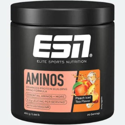 ESN Nahrungsergänzung Aminos Cola, Ice Tea Peach & Lemon Ice Tea, 400 g/ Vegan